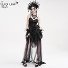 EVA LADY Women's Gothic Lace-up Lace Overbust Corset