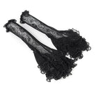 EVA LADY Women's Gothic Layered Beaded Ruffle Rose Mesh Arm Sleeves