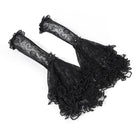 EVA LADY Women's Gothic Layered Beaded Ruffle Rose Mesh Arm Sleeves