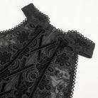 EVA LADY Women's Gothic Off Shoulder Flared Sleeved Mesh Shirt