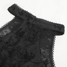 EVA LADY Women's Gothic Off Shoulder Flared Sleeved Mesh Shirt