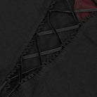 EVA LADY Women's Gothic Off Shoulder Lace Splice Shirt