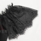 EVA LADY Women's Gothic Off Shoulder Lace Splice Shirt