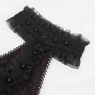 EVA LADY Women's Gothic Off Shoulder Lace Splice Shirt