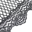 EVA LADY Women's Gothic Off Shoulder Rose Beaded Velvet Black Dress