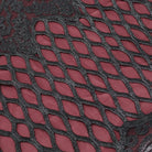 EVA LADY Women's Gothic Off Shoulder Rose Beaded Velvet Red Dress