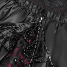 EVA LADY Women's Gothic Off-the-shoulder Lace Splice Prom Dress Red