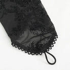 EVA LADY Women's Gothic Plunging Mesh Splice Velvet Dress