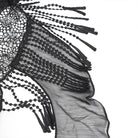 EVA LADY Women's Gothic Printed Tassels Lace-up Slip Dress