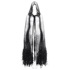 EVA LADY Women's Gothic Rhinestone Feather Cape with Hood