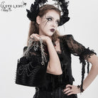 EVA LADY Women's Gothic Rose Beaded Chained Bag Black