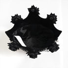 EVA LADY Women's Gothic Rose Beaded Chained Bag Black