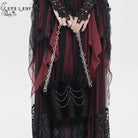 EVA LADY Women's Gothic Rose Beaded Chained Bag Black