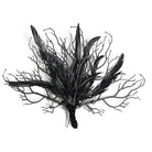 EVA LADY Women's Gothic Rose Feather Dendritic Fan