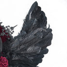 EVA LADY Women's Gothic Rose Feather Wing Headpiece