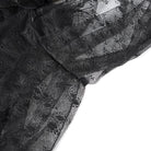 EVA LADY Women's Gothic Rose Heart Lace Splice Halterneck Shirt Black