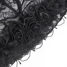 EVA LADY Women's Gothic Rose Hooded Mesh Cape