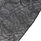 EVA LADY Women's Gothic Rose Ruffle Ruched Mermaid Long Skirt Black