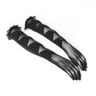 EVA LADY Women's Gothic Ruched Mesh Long Gloves