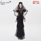 EVA LADY Women's Gothic Ruched Ruffled Off Shoulder Dress