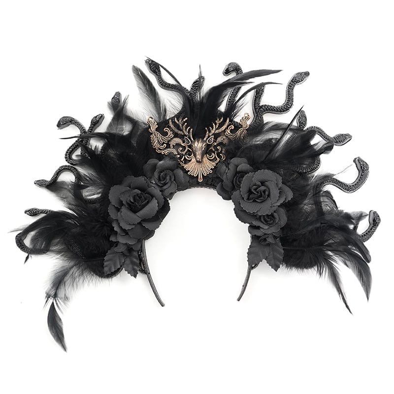 EVA LADY Women's Gothic Snake Flower Hair Accessories