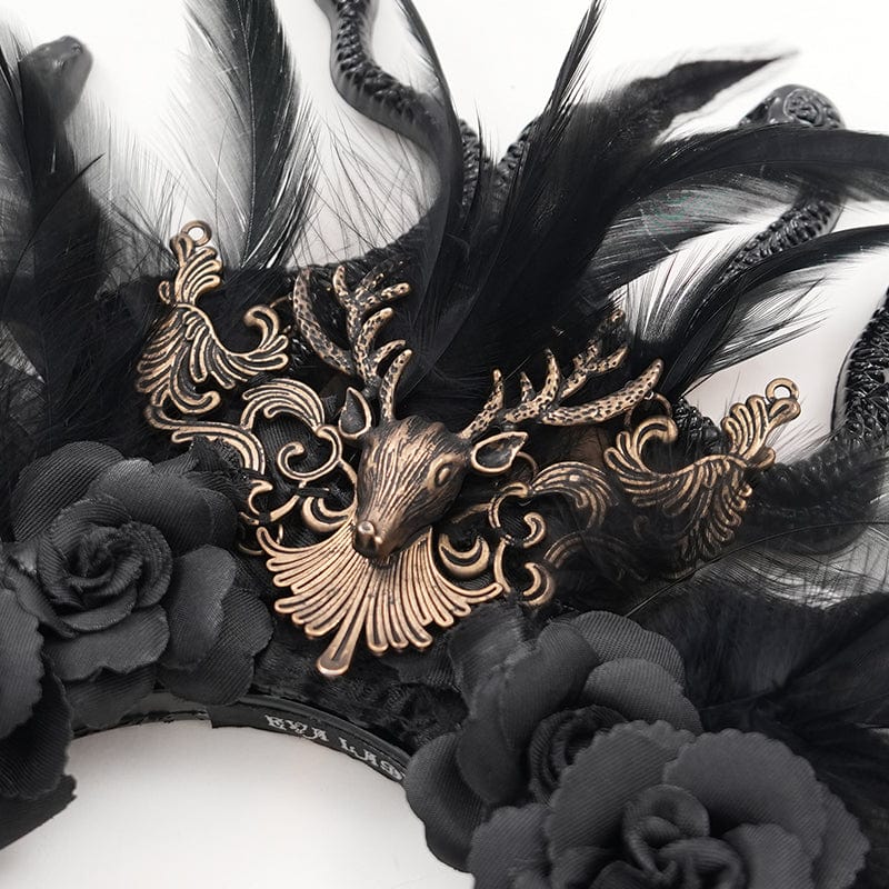 EVA LADY Women's Gothic Snake Flower Hair Accessories