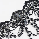 EVA LADY Women's Gothic Spider Beaded Chain Lace Choker