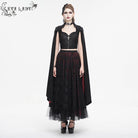 EVA LADY Women's Gothic Stand Collar Floral Embroidered Shirt