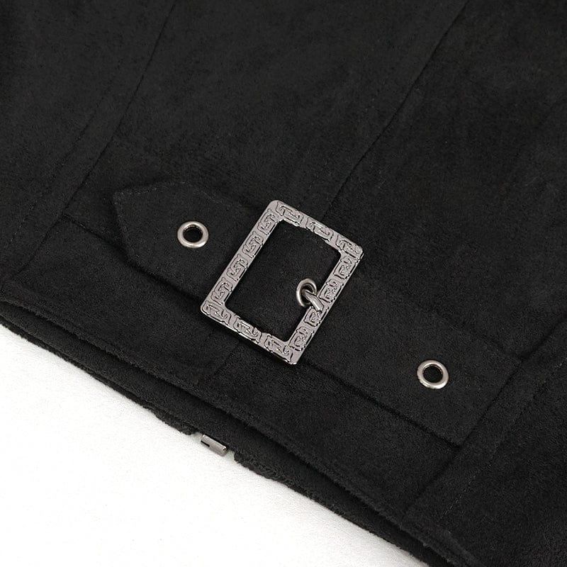 EVA LADY Women's Gothic Stand Collar Floral Embroidered Shirt