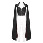 EVA LADY Women's Gothic Stand Collar Floral Embroidered Shirt