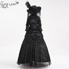 EVA LADY Women's Gothic Tassels Buckle-up Long Skirt