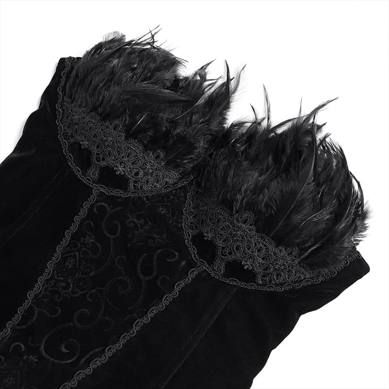 EVA LADY Women's Grungy Punk Goth Short Wedding Dress