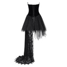 EVA LADY Women's Grungy Punk Goth Short Wedding Dress