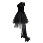 EVA LADY Women's Grungy Punk Goth Short Wedding Dress