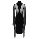 EVA LADY Women's Punk Sheath Dress With Bell Sleeves