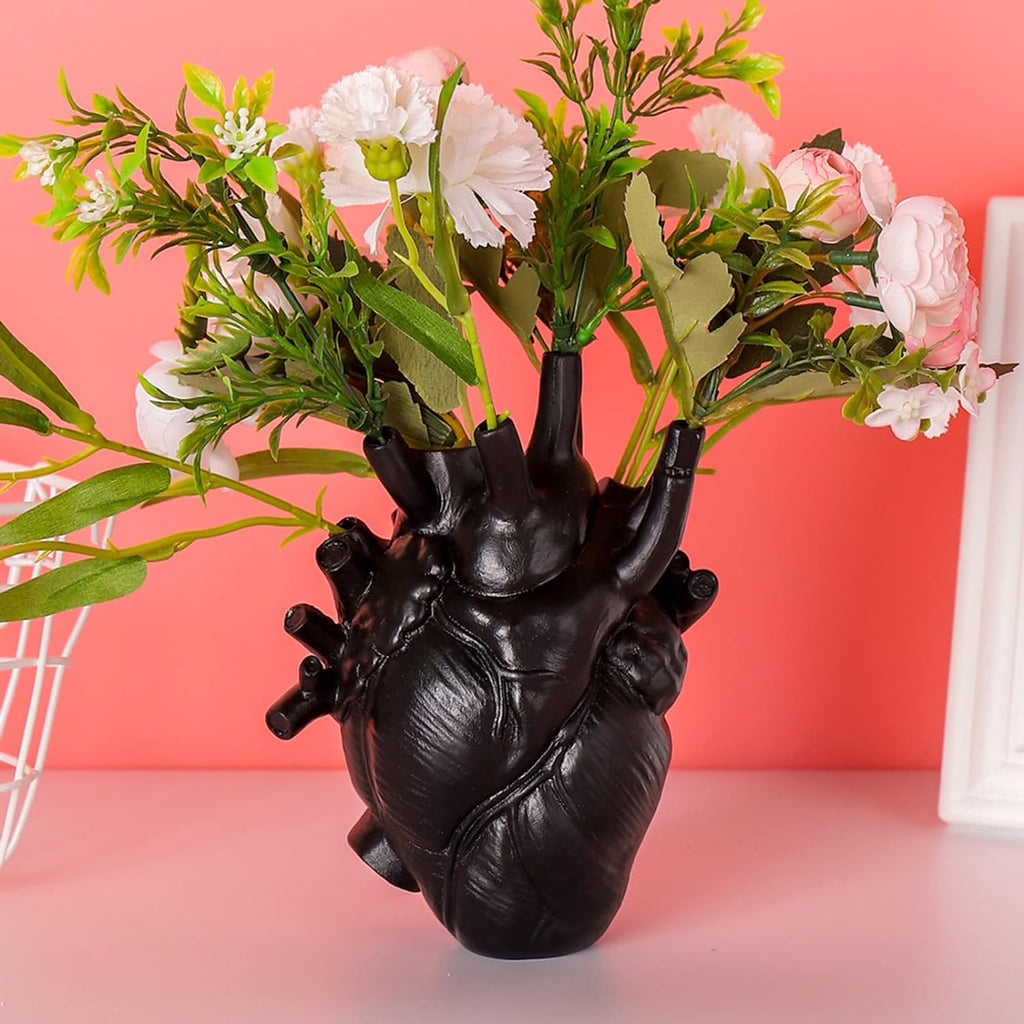 Kobine Gothic Anatomical Heart Resin Vases