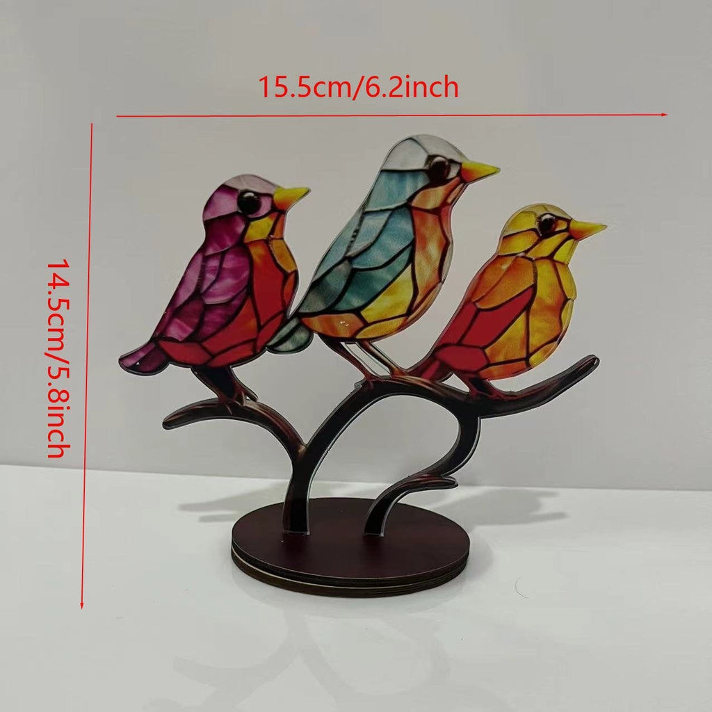 Kobine Gothic Colourful Birds Decor