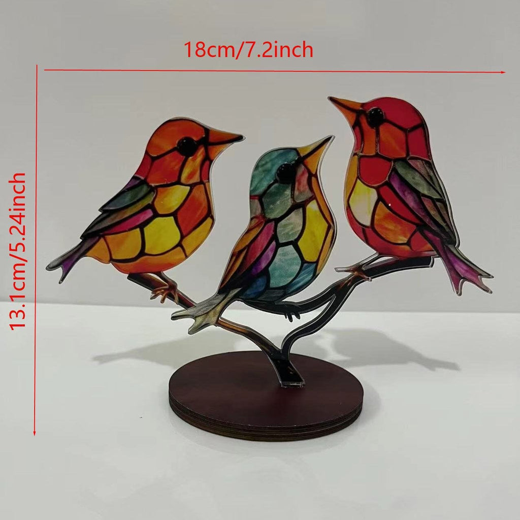 Kobine Gothic Colourful Birds Decor