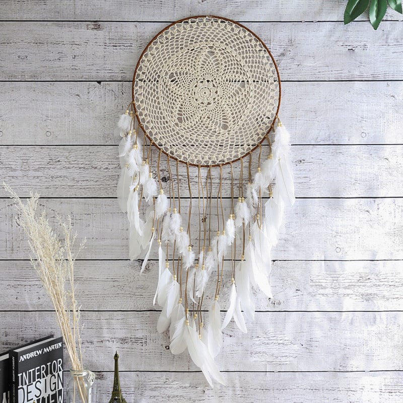 Kobine Gothic Feather Knitted Dreamcatcher