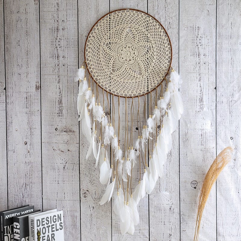 Kobine Gothic Feather Knitted Dreamcatcher