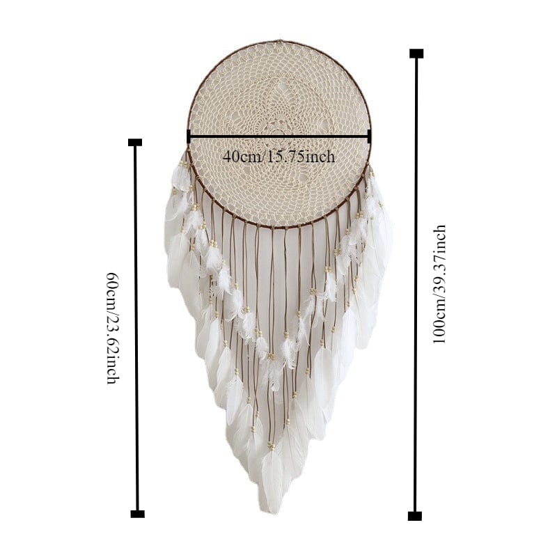 Kobine Gothic Feather Knitted Dreamcatcher