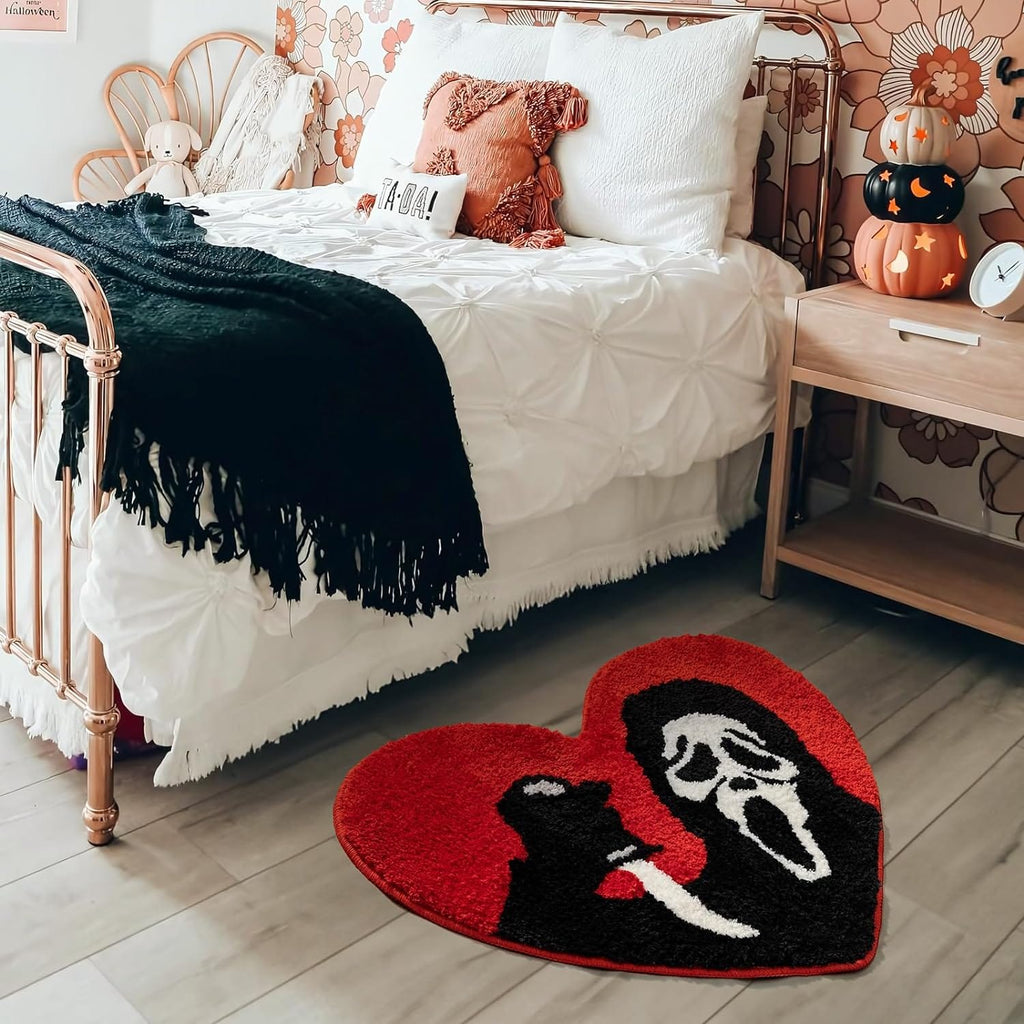 Kobine Gothic Halloween Funny Skull Bathroom Rugs