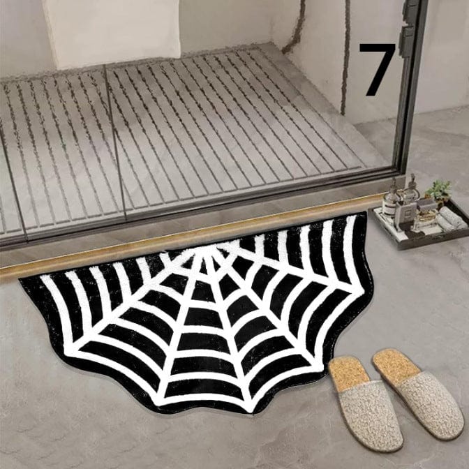 Kobine Gothic Halloween Funny Skull Bathroom Rugs