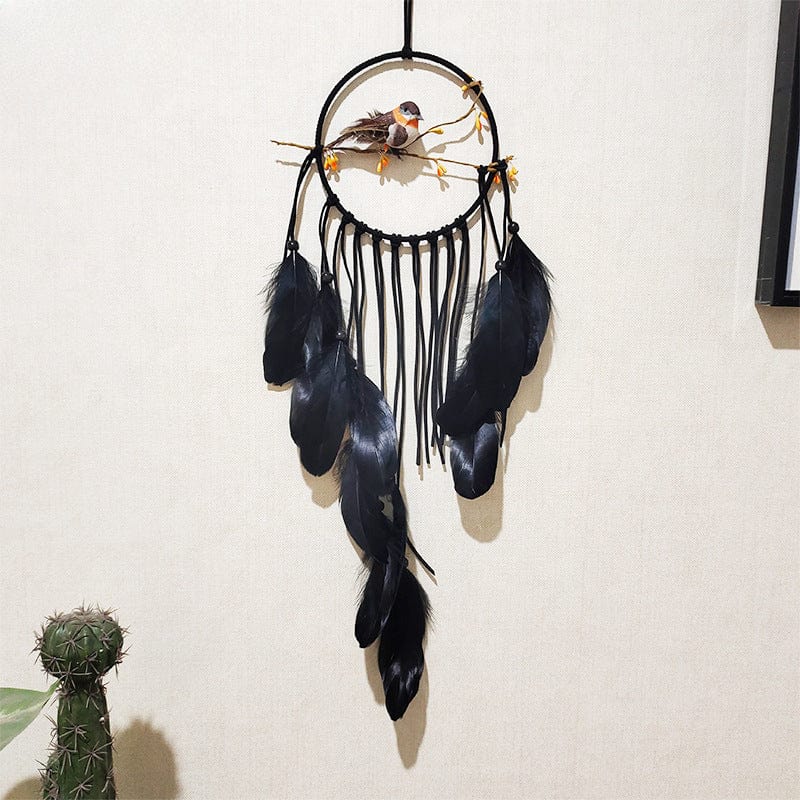 Kobine Gothic Lark Tassels Feather Dreamcatcher