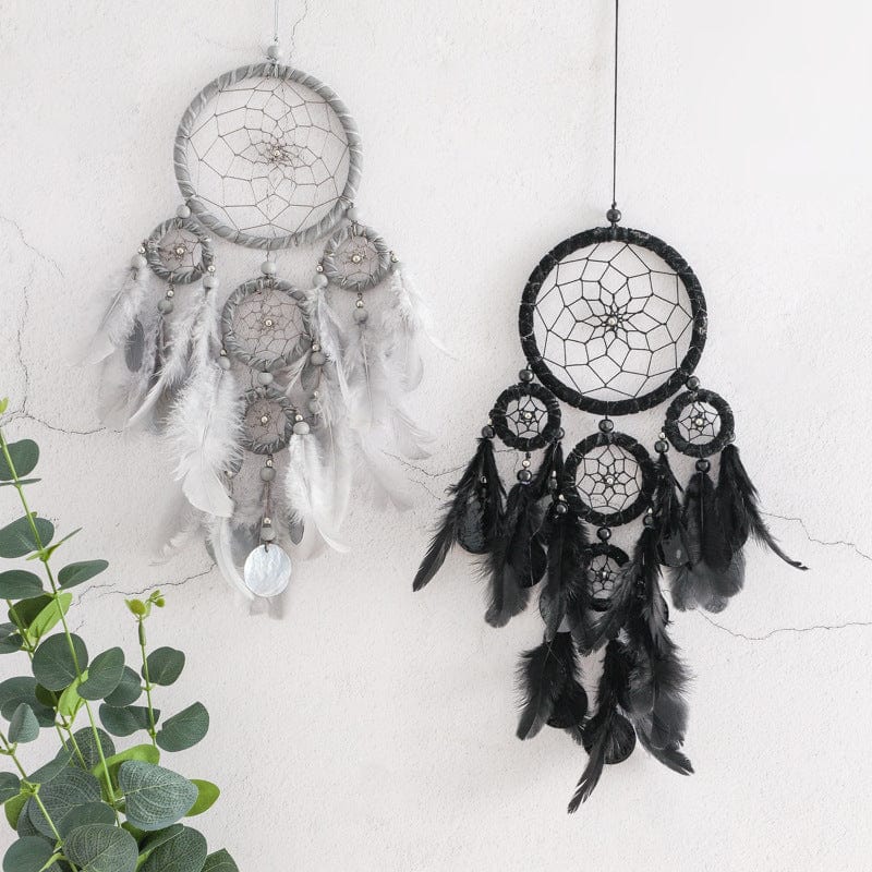 Kobine Gothic Spider Web Feather Multiple Dreamcatcher