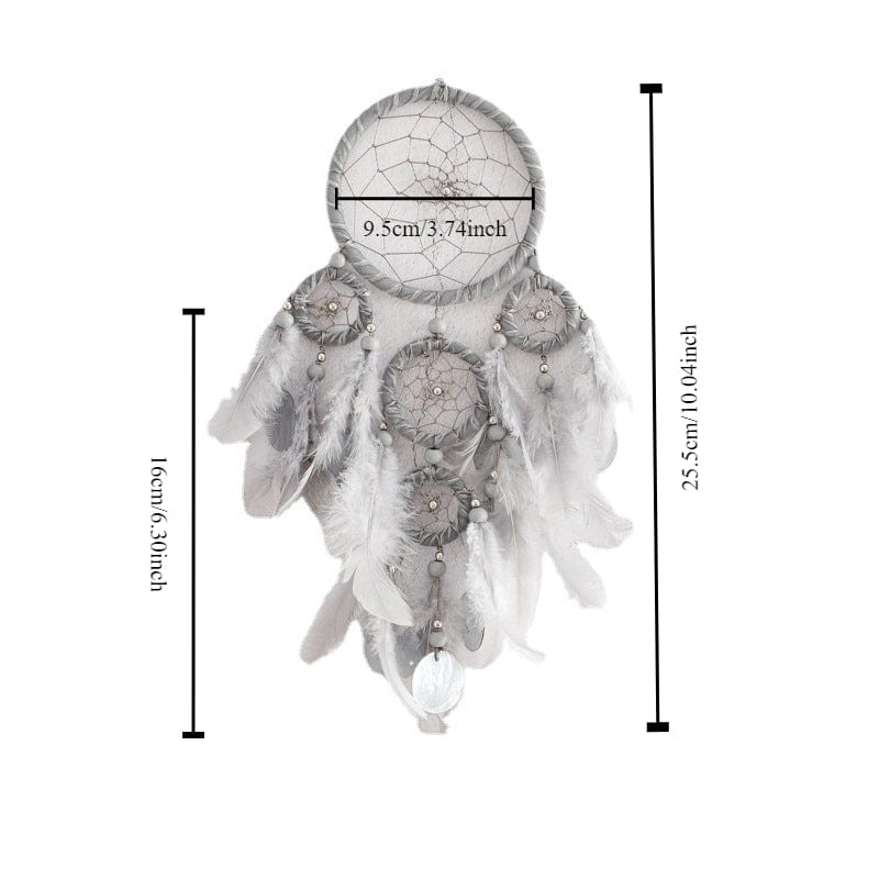 Kobine Gothic Spider Web Feather Multiple Dreamcatcher