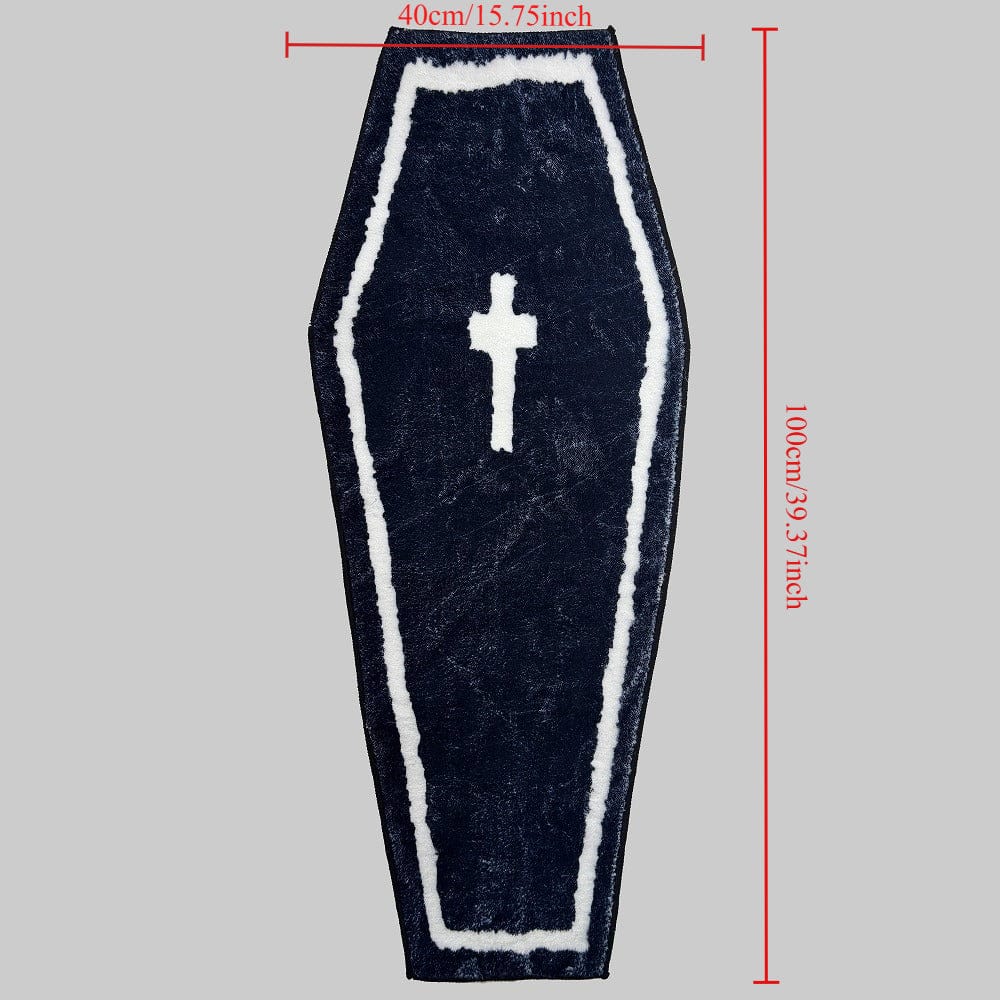 Kobine Home's Gothic Coffin Shape Cross Mat