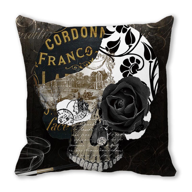 Kobine Home's Gothic Printed Pillow Case