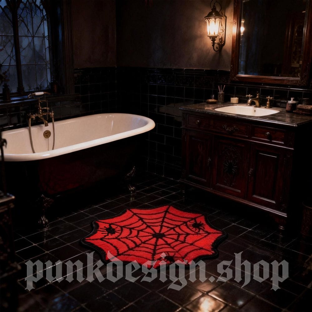 Kobine Home's Gothic Spider Cobweb Mat