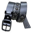 Kobine Men's Gothic Cutout Studded Belt